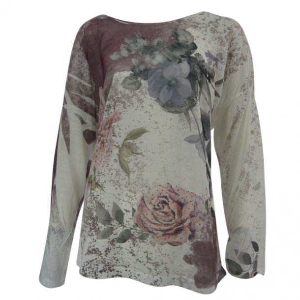 Bomulds Bluse Bordeaux