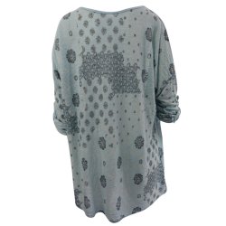 Let Bomuldsbluse Lysebl