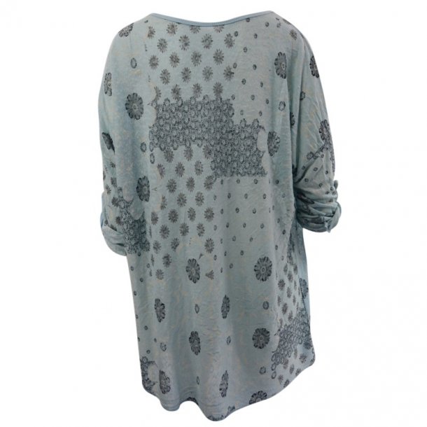 Let Bomuldsbluse Lysebl