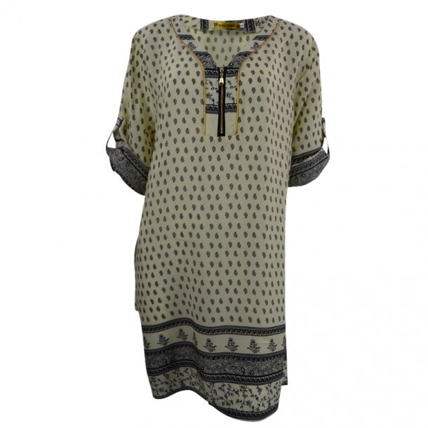 Tunika Med Bindebnd Sort