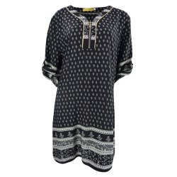 Tunika Med Bindebnd Sort