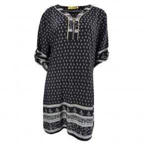 Tunika Med Bindebnd Sort