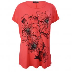 T-shirt Med Print Koral