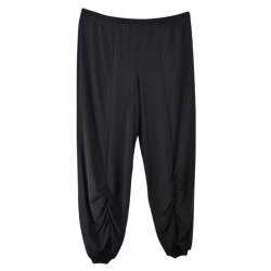 Cropped Bukser Med Rip Sort