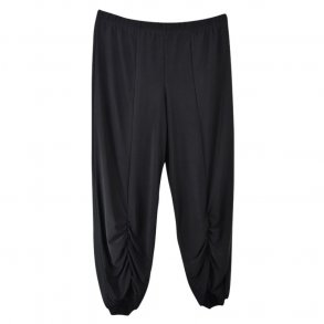 Cropped Bukser Med Rip Sort