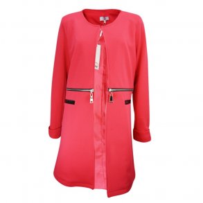 Jakke Med Lynls Detalje Koral