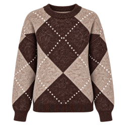 Argyle Sweater - Brun