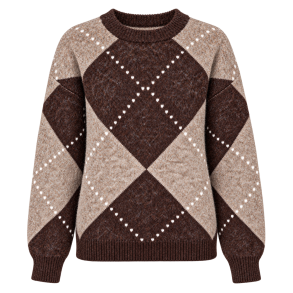 Argyle Sweater - Brun