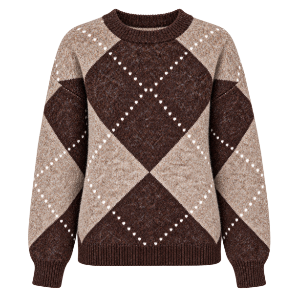 Argyle Sweater - Brun