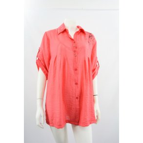 Kortrmet Skjorte Koral