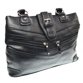 Taske med dobbelt lynls