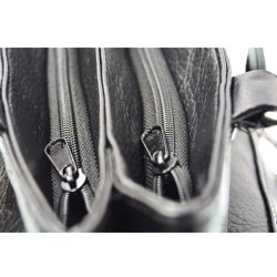 Taske med dobbelt lynls