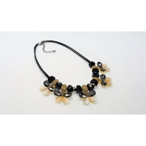 Halskde med Sommerfugle i sten