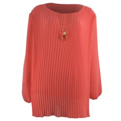 Bluse Med Pliss