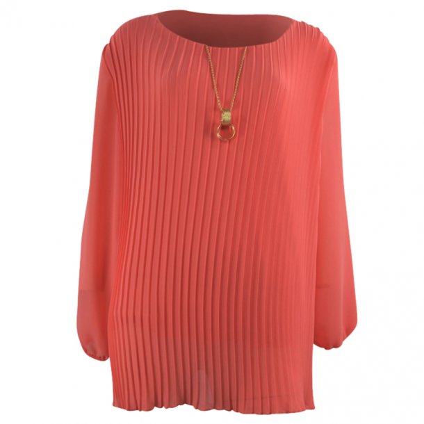 Bluse Med Pliss