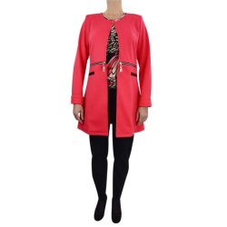 Jakke Med Lynls Detalje Hvid