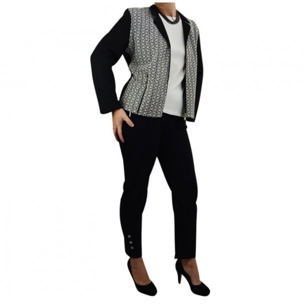 Bukser Med Superstretch Og High Waist Sort