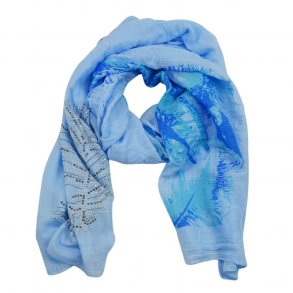 Trklde Med Fjer Motiv Bl