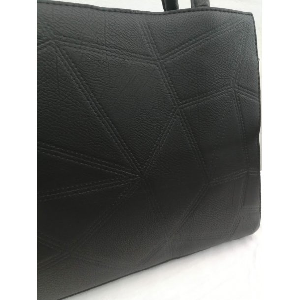 Skuldertaske med struktur