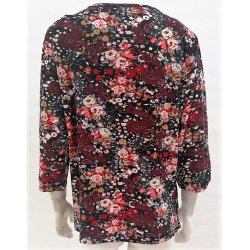 Blomstret Bluse