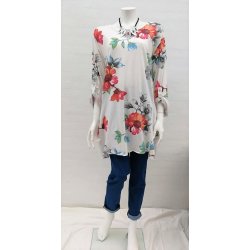 Blomstret Tunika