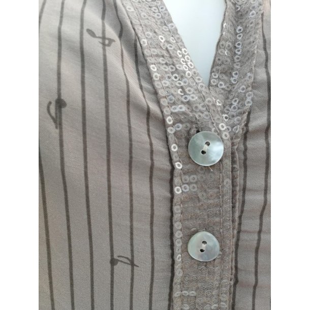 Skjorte bluse Brun