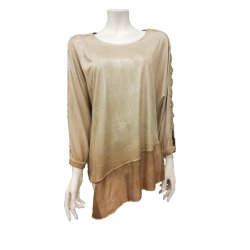 Nude Bluse med Blonde