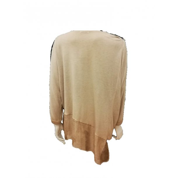 Nude Bluse med Blonde