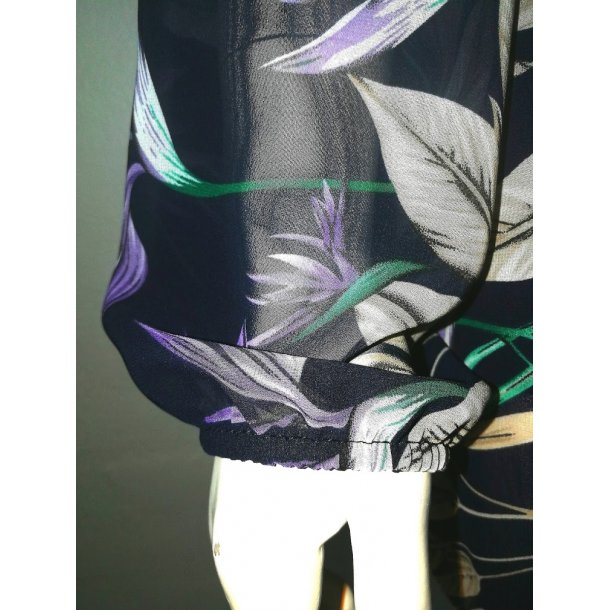 Plisseret Bluse med Mnster