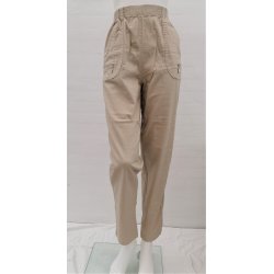 Bomulds Buks Med Superstretch - Sand