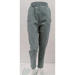 Bomulds Buks Med Superstretch - Meleret Sgrn