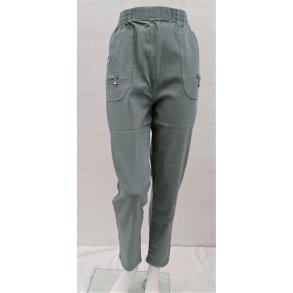 Bomulds Buks Med Superstretch - Meleret Sgrn