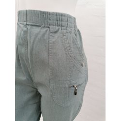 Bomulds Buks Med Superstretch - Meleret Sgrn