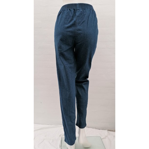 Bomulds Buks Med Superstretch - Meleret Cowboy