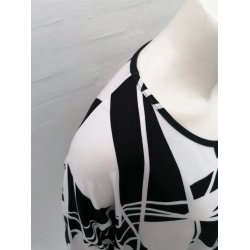 Viskose Bluse Med Grafisk Print