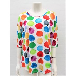 Viskose Bluse Med Prikker