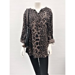 Skjorte med Leopardprint