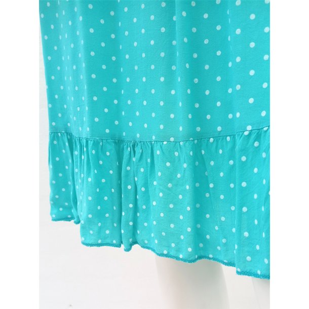 Polka Prikket Kjole - Turkis