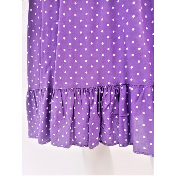Polka Prikket Kjole - Lilla
