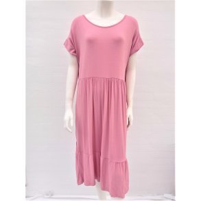 T-shirt Kjole i midi-lngde - Rosa