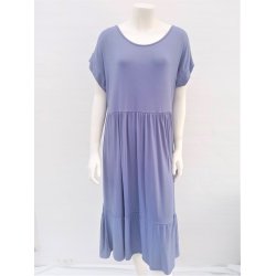 T-shirt Kjole i midi-lngde - Jeans Bl