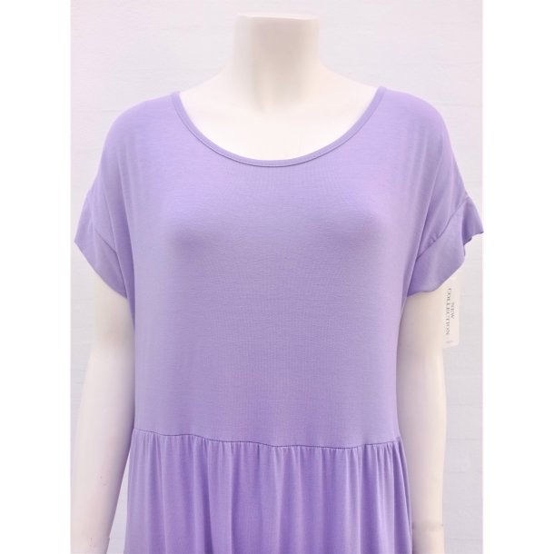 T-shirt Kjole i midi-lngde - Lilla