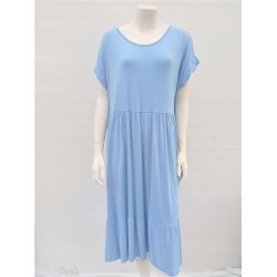 T-shirt Kjole i midi-lngde - Lysebl