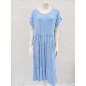 T-shirt Kjole i midi-lngde - Lysebl