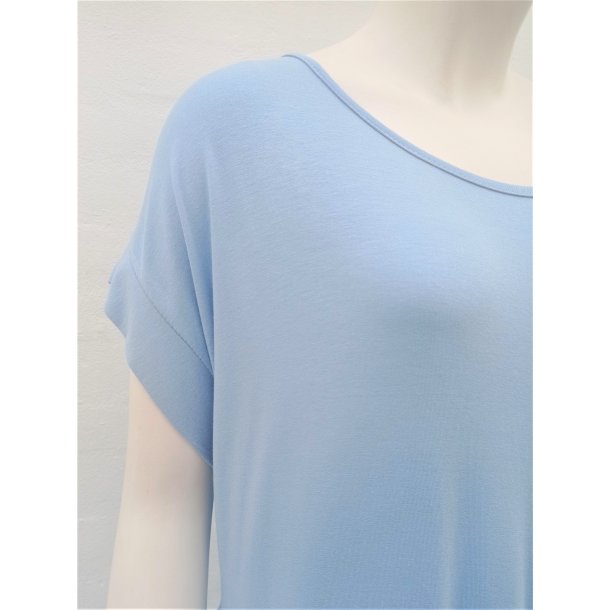 T-shirt Kjole i midi-lngde - Lysebl