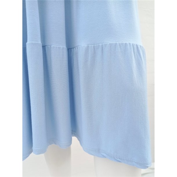 T-shirt Kjole i midi-lngde - Lysebl