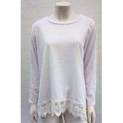 Bluse med Blondekant