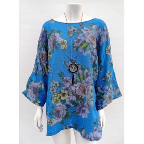 Blomstret Bomulds Bluse