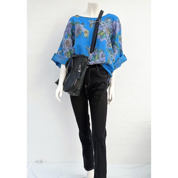 Blomstret Bomulds Bluse