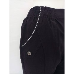 Buks Med Superstretch &amp; Stribe Ved Lomme - Sort